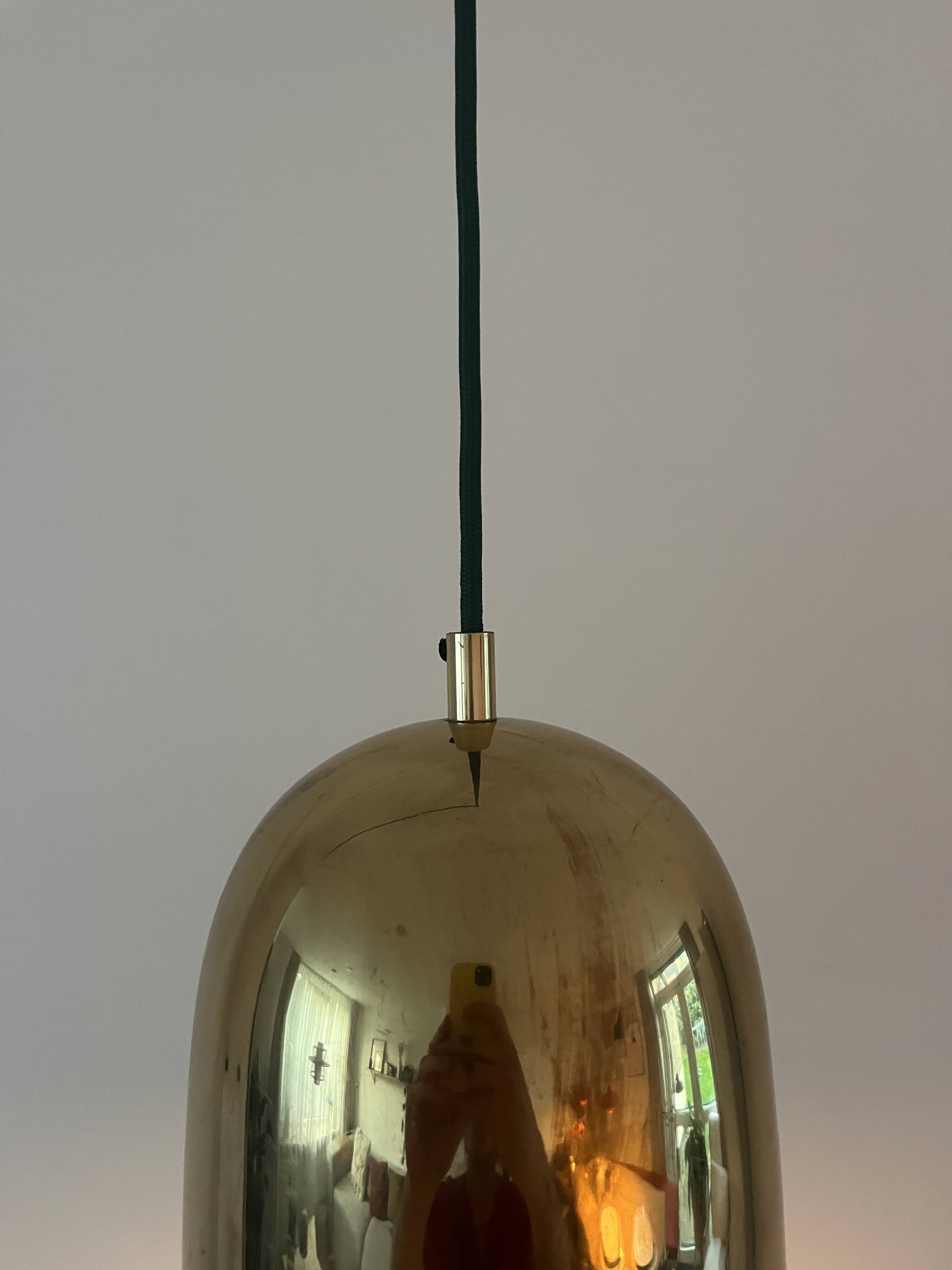 Vintage Danish Brass pendants - set of 2