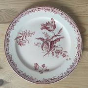 6 assiettes à dessert modèle Fontanges par Sarreguemines