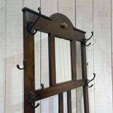 Porte-manteau et porte-parapluie anglais en chêne début XXème