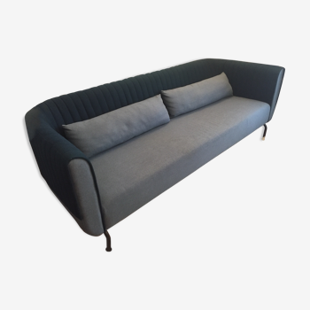 Fabric blue sofa