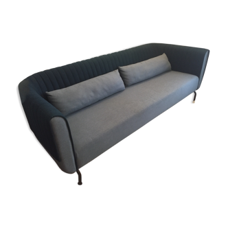 Fabric blue sofa