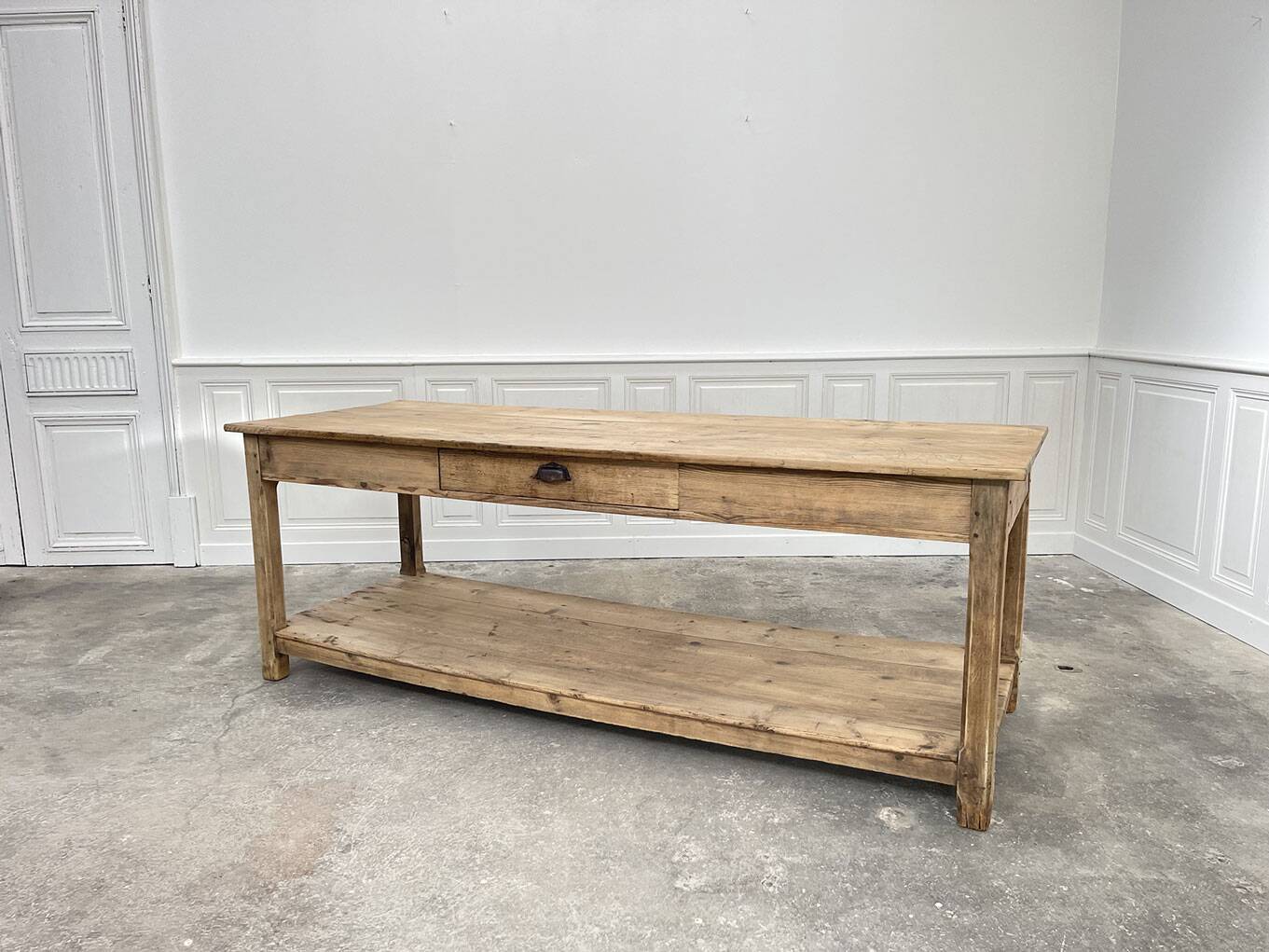 Old pine draper's table