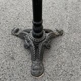 Round bistro table in white marble