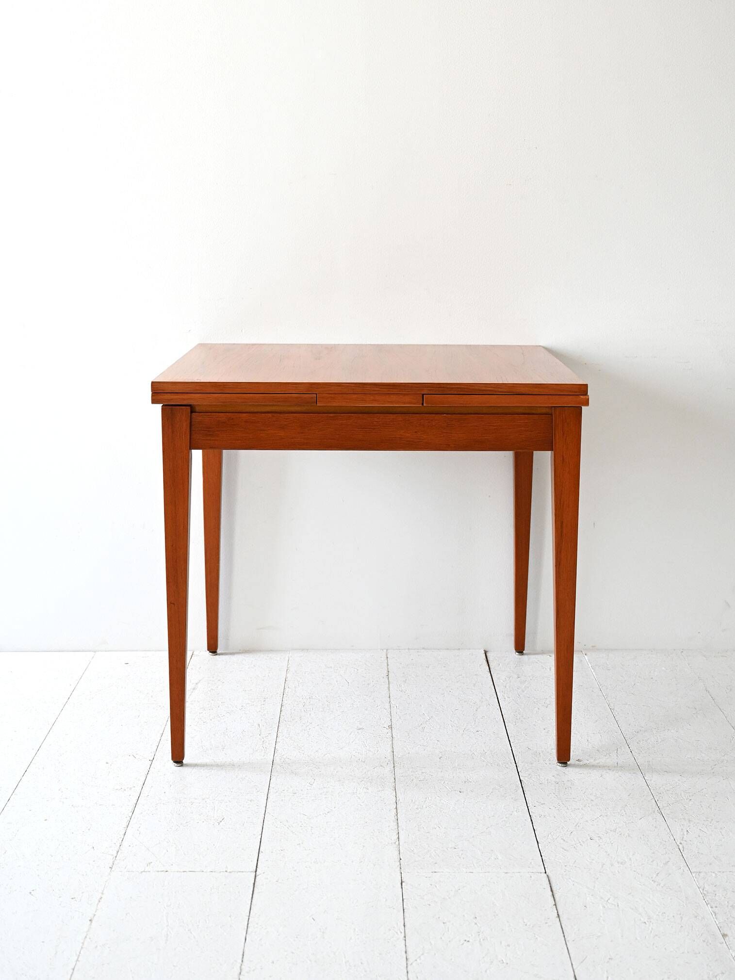 1960s Vintage Scandinavian Square Teak Dining Table