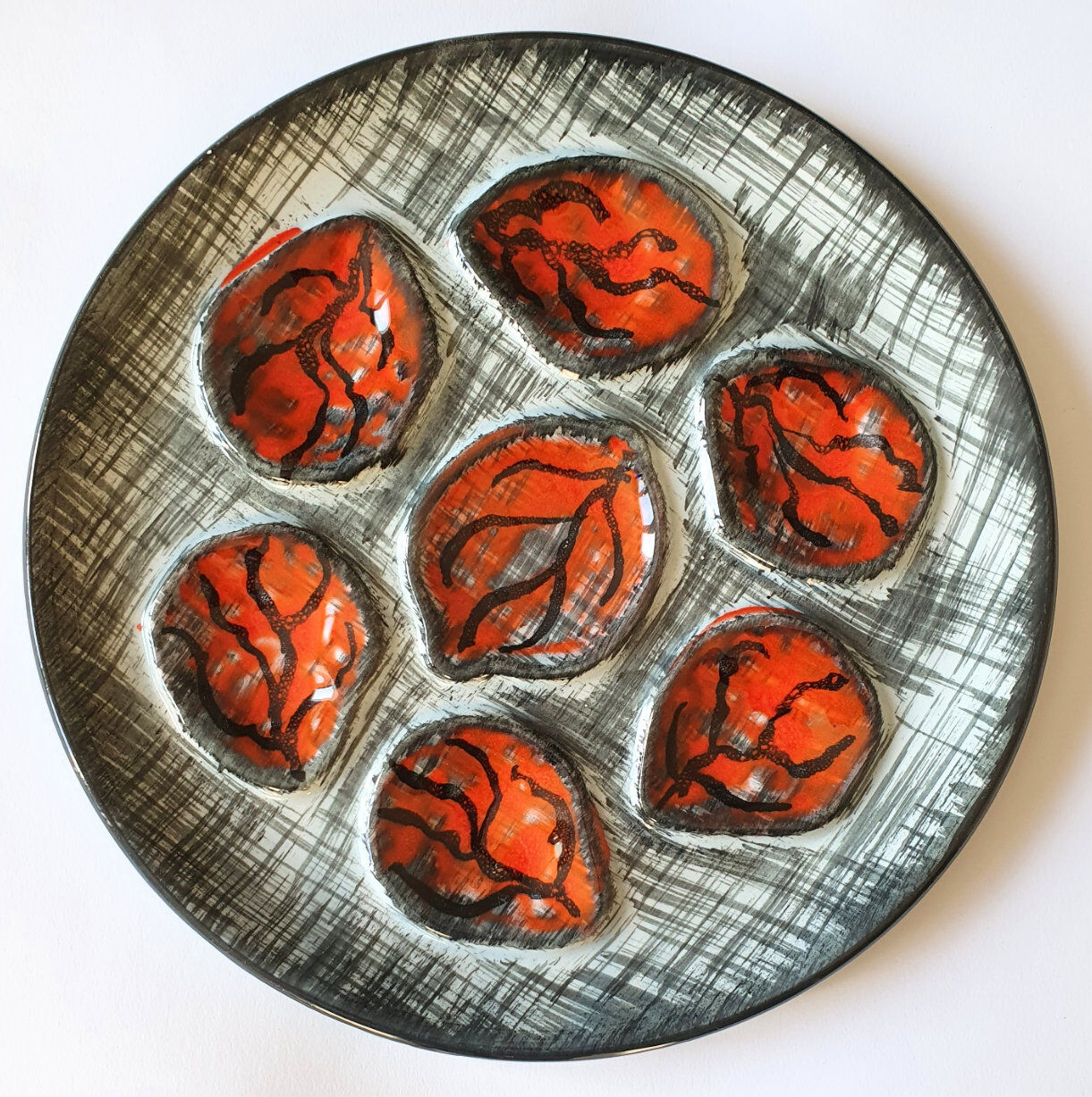 Pornic 60s oyster serving plates