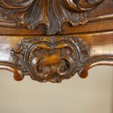 Rococo Nightstand in Walnut with Marble Top