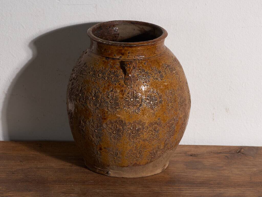 Ancient Chinese glazed stoneware vase – China, circa 1900