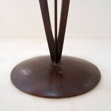 Vincent wegnez sculptural bronze and glass console table - belgium 20th