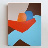 In your arms original painting on frame 100x80cm by Bodasca