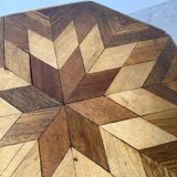 1930s star-inlaid side table
