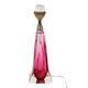 Purple and Pink Crystal Table Lamp – Val Saint Lambert – Sixties