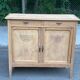 Renovated vintage Parisian art deco wooden sideboard from the 1940s