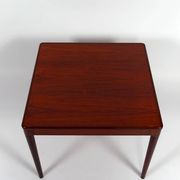 Scandinavian coffee table in exotic wood, around 1960.