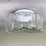 Lampe portugaise à encastrer en verre clair en forme de fleur