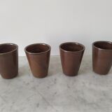 4 sandstone glasses