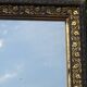 Black and gold mirror, vine leaves 63x88cm