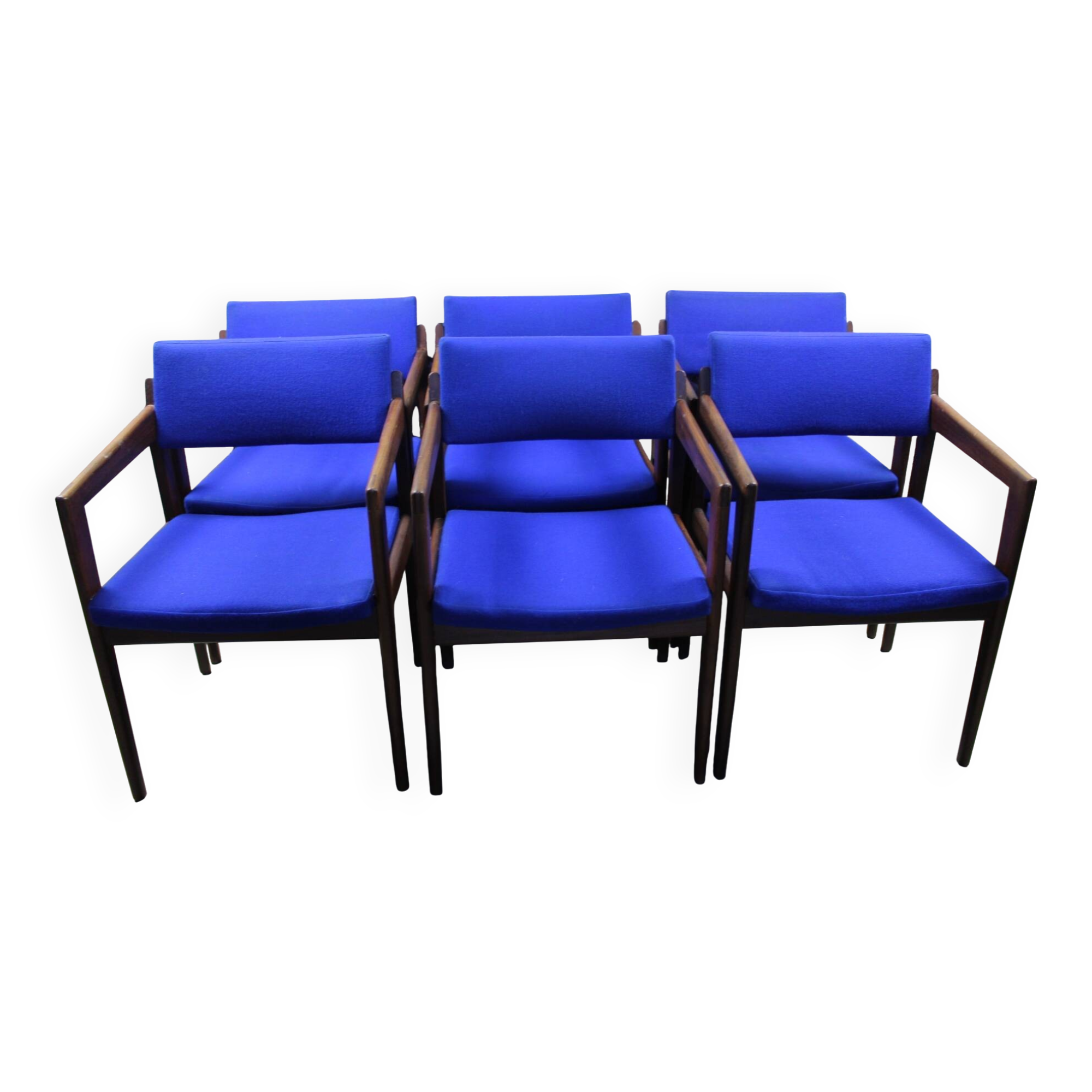 Set of #6 rudolf glatzel diningchairs (armrest). model emt0030