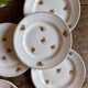 Lot de 6 assiettes à dessert vintage Moulin des Loups