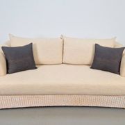 Modern Outdoor Wicker Linen Sofa by DFN SRL for Dolcefarniente Leda, Italy