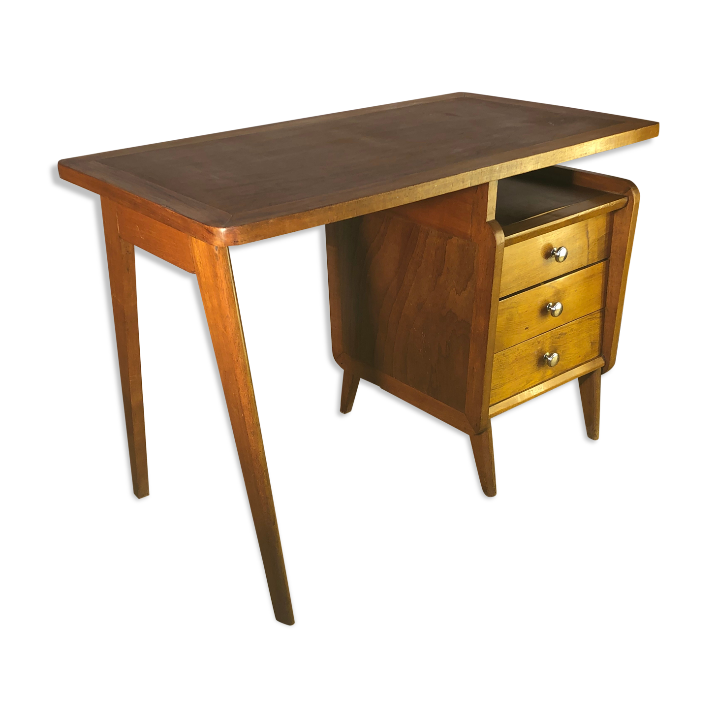 1950 foot compass desk and Scandinavian chair