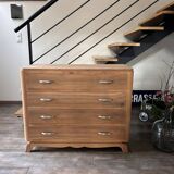 Solid walnut chest of drawers