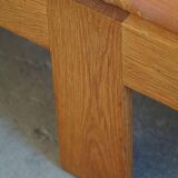 Danish Mid-Century Two-Seat Sofa in Oak, Reupholstered, by Tage Poulsen, 1960s