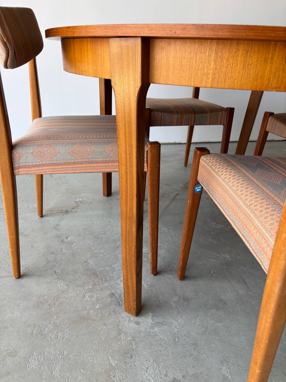 Dining table with extension for 6 people by LB Kofod Larsen vintage