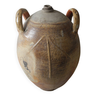grande jarre ancienne grès XIXe antique stoneware jar 19th poterie