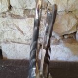 Vintage silver metal salt and pepper shaker