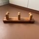 Vintage solid wood coat rack
