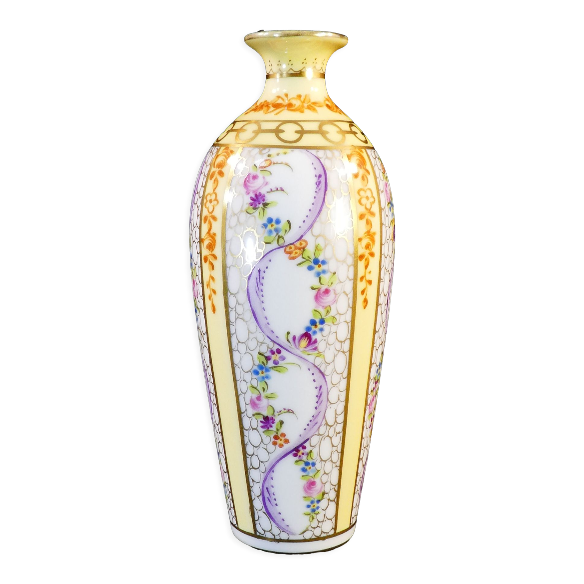 Porcelain vase from limoges Jules Tessonniere