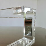 Plexiglas towel rack 70s