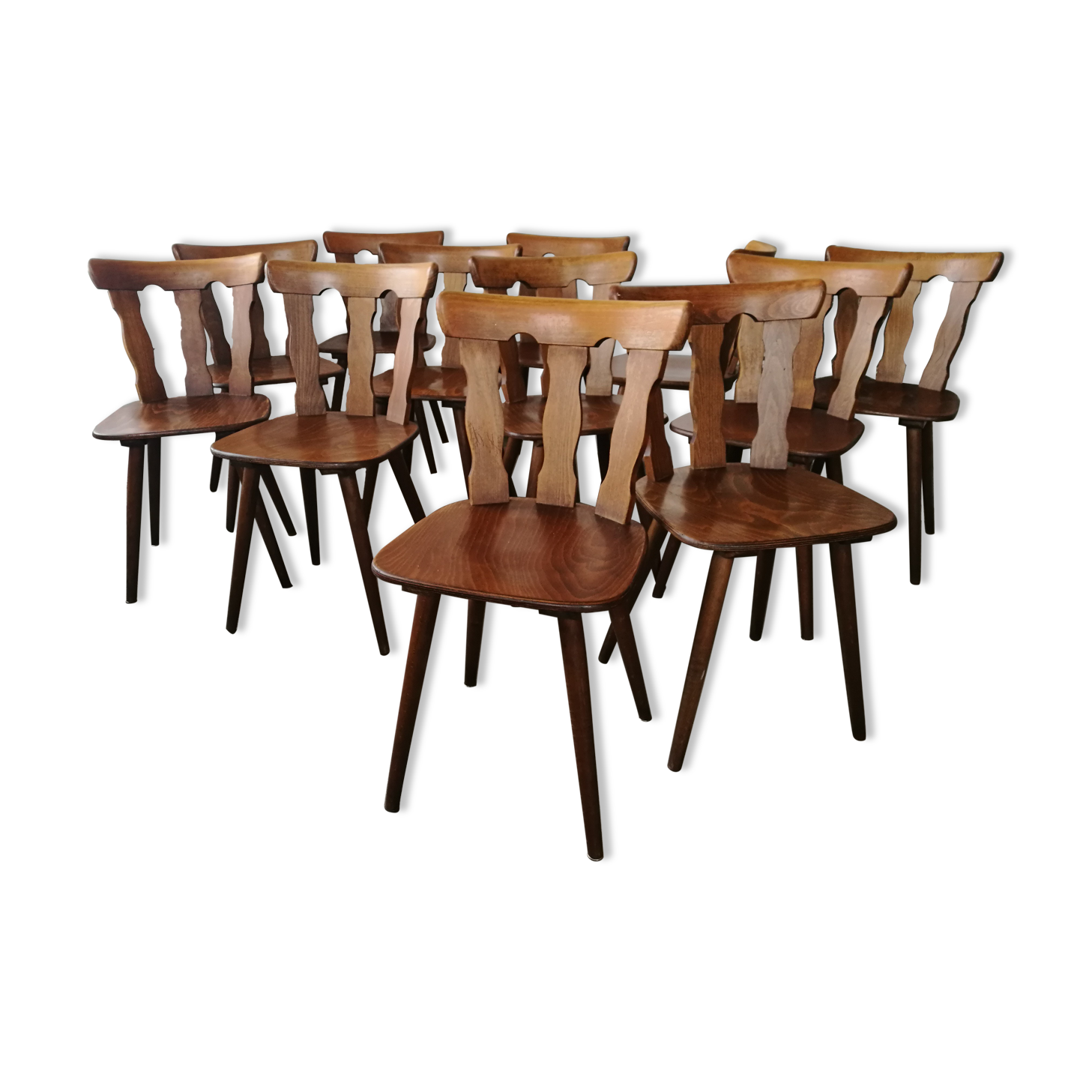 Set of 12 bistro chairs