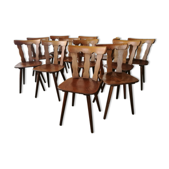 Set de 12 chaises bistrot