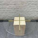 Table basse travertin Artedi 1970