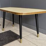 low Yellow formica side table 1960s