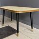 Table d'appoint basse en formica jaune années 1960