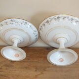 Duo of porcelain display cups of the depot rue Drouot in Paris
