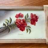 Art deco tray 1930 flowers