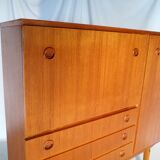 Scandinavian teak bar and dresser furniture