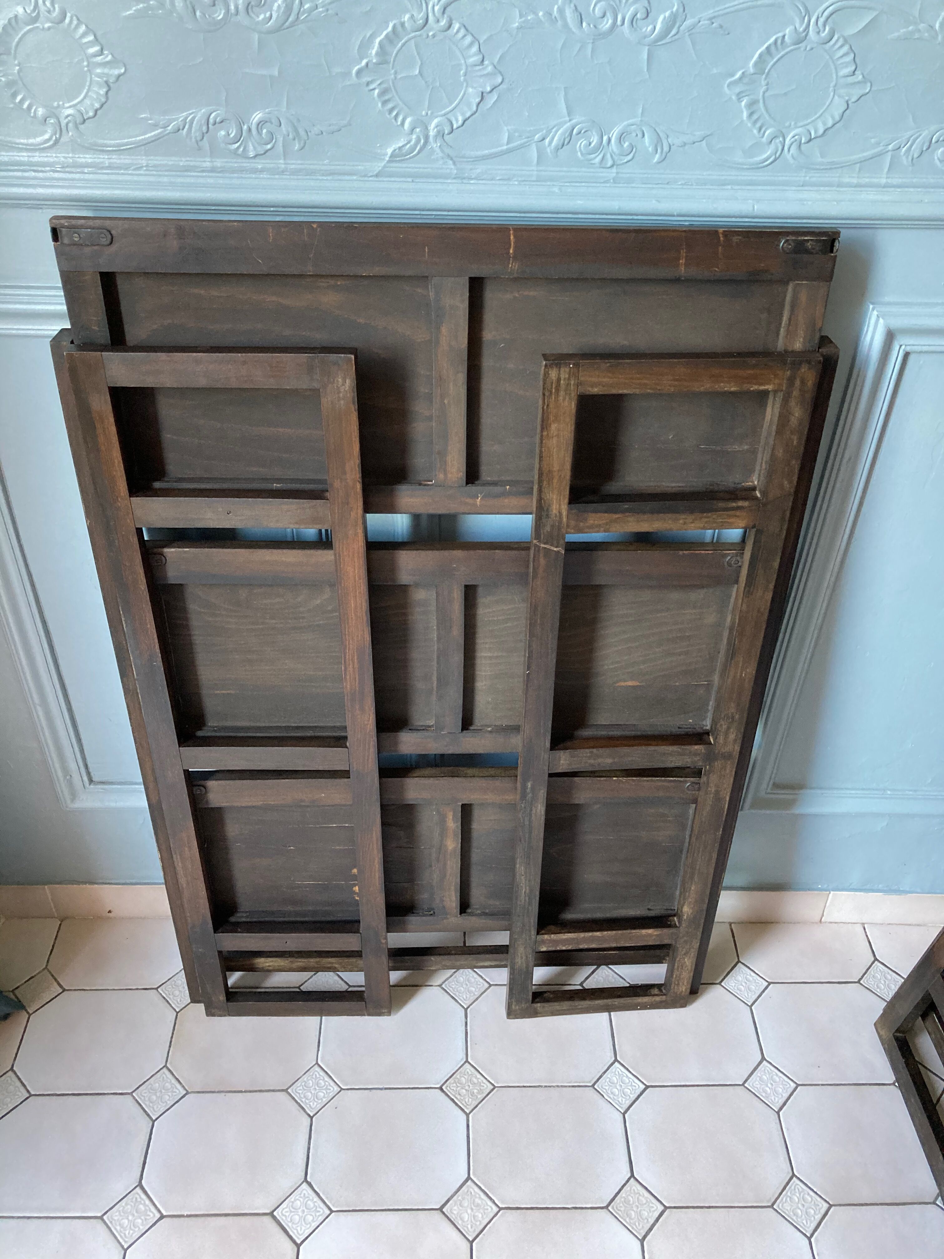 Vintage plant rack duo