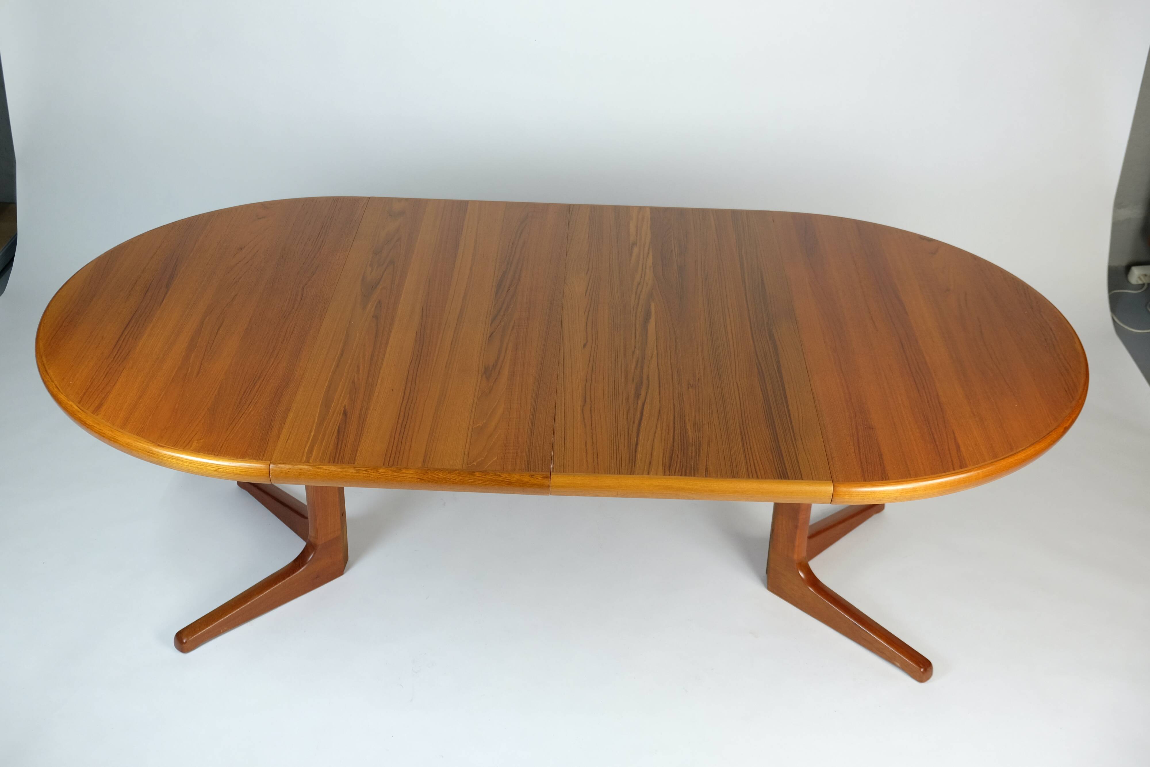 Vintage Teak Esstisch Dining Table Rund Erweiterbar Glostrup Danish Design
