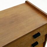 Vintage 1960s chest of drawers with compass legs