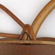 Vintage "apple" mirror in rattan