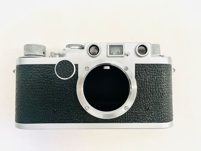 Appareil photo télémétrique Leica IIf Red Dail 35mm – Leiz Elmar f 3.5/50mm à monture à vis - 1956