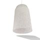 Vintage 60s minimalist white hanging lamp