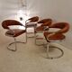 Ensemble de 4 chaises Giotto Stoppino des années 1970