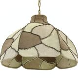 Lampe en cuir, années 70