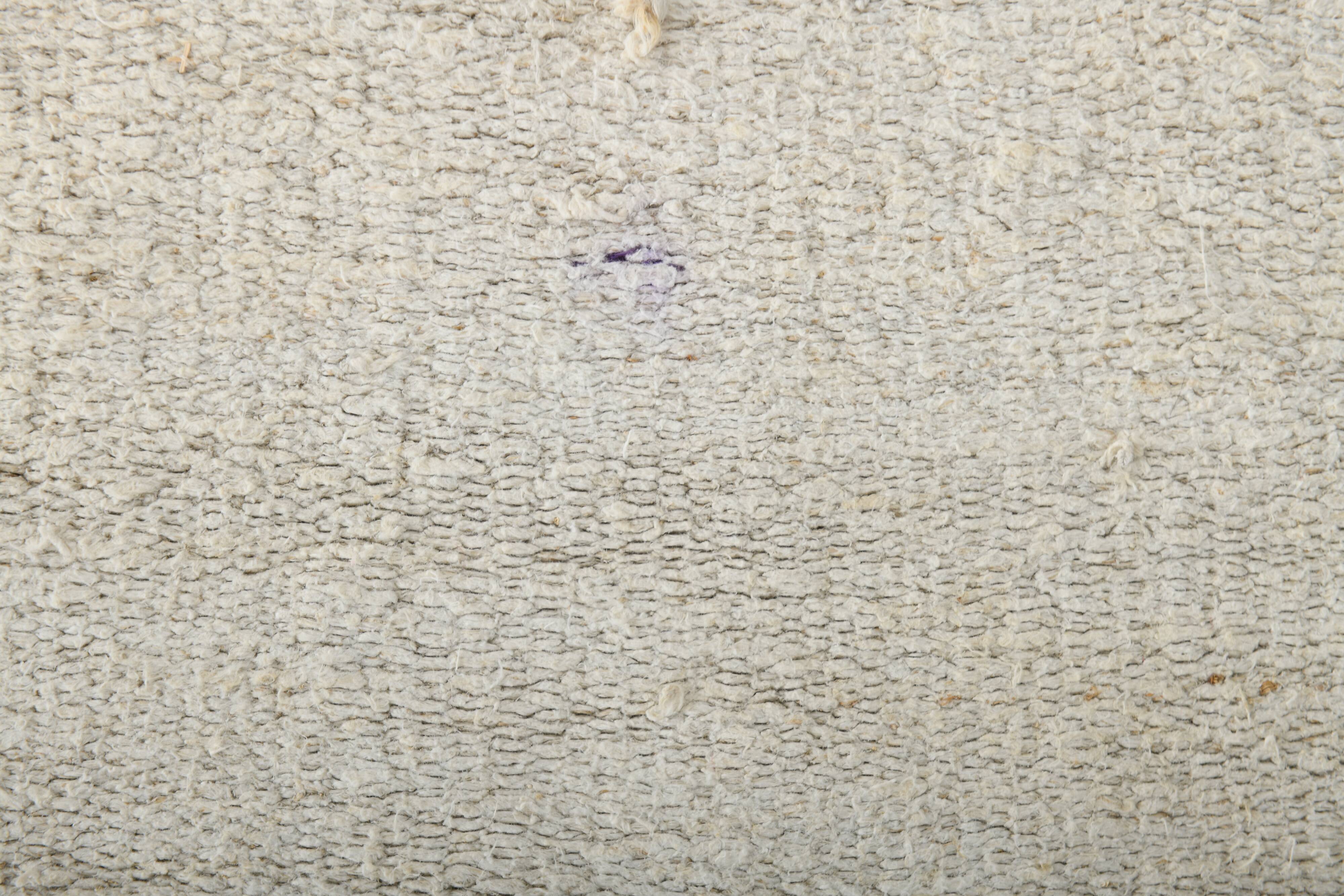 2x7 Muted Color Handmade Runner Rug, Hemp Runner, 68x200 Cm