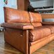 Brown leather sofa by Marco Milicich for Baxter Arcon, 1970s